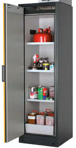 Tủ chống cháy 90/30 phút(dòng Q-FEGASUS-90 1 cánh rộng 599mm 3 kệ + 1 khay) - tu chong chay 90/30 phut(dong q-fegasus-90 1 canh rong 599mm 3 ke + 1 khay)